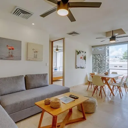 Comfy Aptartment With Pool Near 5Th Avenue & Mamitas Beach - Danzamar 3